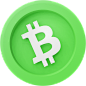 BCH - 100款3D虚拟货币图标合集 100+ 3D cryptos logo