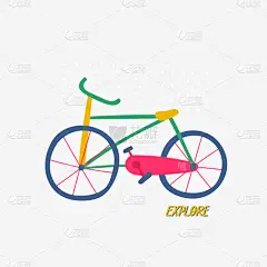 城市,动作,人物插画,可爱的,短语,商务,灵感,环境,现代,自行车