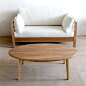 日式家具 可摺叠茶几水曲柳实木 北欧时尚小户型无印良品风