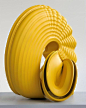 Tony Cragg's yellow sculpture