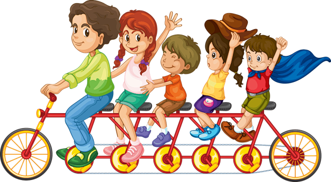 【可下载】卡通手绘儿童人物小学生幼儿园手拉手友爱玩耍学习 手牵手