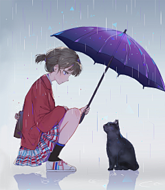 楼上那只蠢猫采集到二次元+萌萌哒+插画