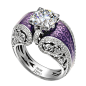 don't like the purple but love the style | Ring Thing | Pinterest