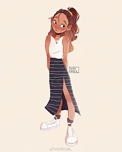 欧美人物插画，第二波
全身插画，爱了爱了

作者：Sara Faber ​​​ ​​​​