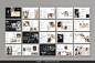 24页现代极简设计师简历作品集杂志画册手册排版设计id版式模板