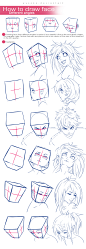 How To Draw Face - Different Angles by wysoka