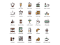 咖啡厅食品饮料图标工具包 73 Coffee Icons :