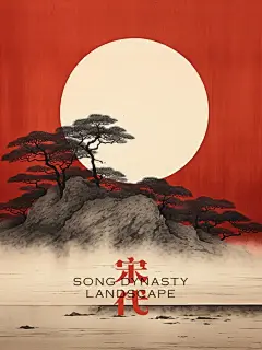 中式美学｜宋代山水朱砂画卷_1_Paul W_来自小红书网页版
