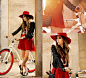 Flávia Desgranges van der Linden - Blackflea Bike, Young Hungry Free Skirt - FashionCoolture & BlackFlea