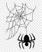 万圣节手绘蜘蛛网
