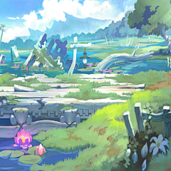 pibi采集到原画场景