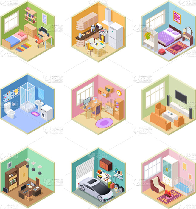 房屋,住宅房间,起居室,三维图形,家具,...