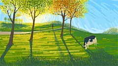 -插画家园-插画家园在地铁上画画-插画家园记住秋天的色彩-插画家园