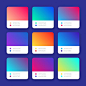 Abstract bright colorful vector gradients collection Vector | Free Download