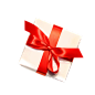 礼物盒素材png  礼盒 红丝带 包装盒