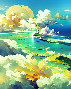 兜兜里装满糖儿_∧∧_采集到风景插画