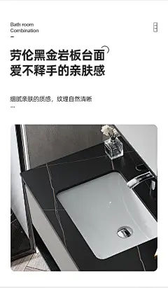 小户型浴室柜组合现代简约挂墙式洗脸盆柜卫生间洗漱台实木洗手池-tmall.com天猫