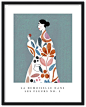 La Demoiselle Dans Les Fleurs No.2 - Plakat (Størrelse: 40 x 50 cm Stående), Størrelse: 40 x 50 cm Stående, Optimalprint