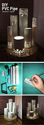 Check out the tutorial on how to make easy DIY outdoor pvc pipe lights @istandarddesign