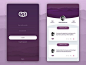 Mobile User Interface Login Form Design Inspiration: 