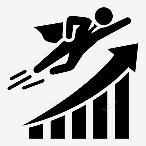 增长成功销售图标 高 icon 标识 标志 UI图标 设计图片 免费下载 页面网页 平面电商 创意素材-花瓣网