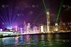 香港夜城灯展/港景图片