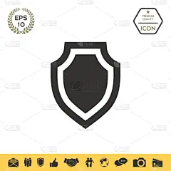盾,图标,安全,外套,安全的,中世纪时代,保护,装饰