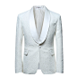 YFFUSHI Men's 1 Button 2 Piece White Tuxedo Shawl Collar Skinny Dress at Amazon Men’s Clothing store: