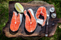 Salmon before grilling - stock photo