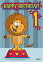 Lion Birthday Card on Behance