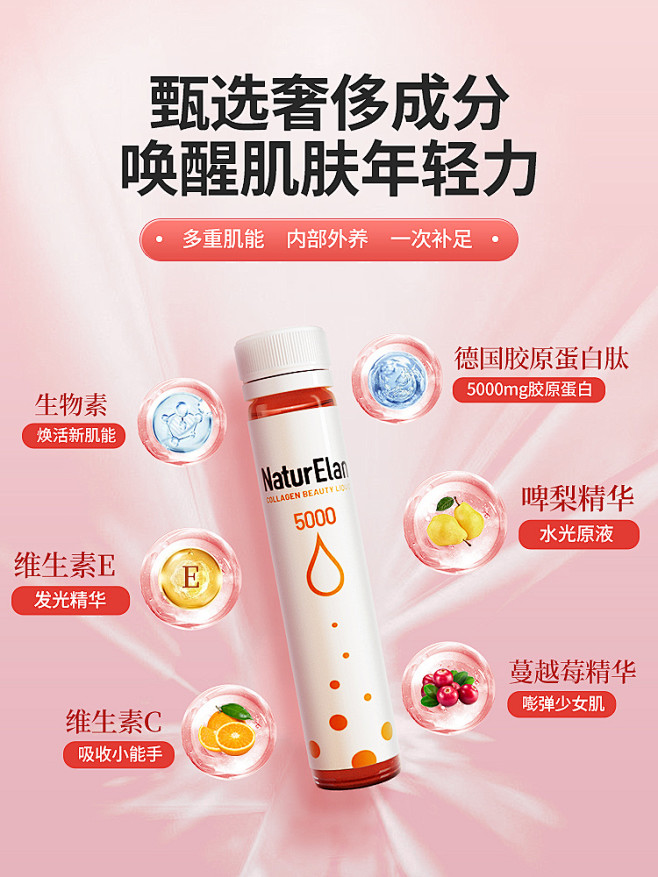 呐兔升级版胶原蛋白肽粉液态饮正品口服液精...