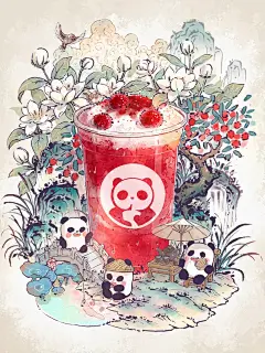 当我把杨梅饮画进山水画里_1_无聊铅笔头（有课版）_来自小红书网页版