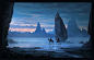 Ride at Dusk, Raphael Lacoste : compositon and mood study