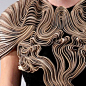 From the website at the link:  Iris Van Herpen is a Dutch born fashion designer. She shows her collections at Amsterdam International Fashion Week.  Now, she just won the prestigious Dutch Fashion Award.  Her sculptural creations, are phenomenal handicraf