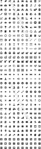 350个单色图标和符号_UI图-UI界面设计-UI设计欣赏-UI图标下载-UI素材-网页模板-icons图标-人机交互界面-(uiimg)