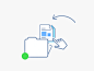 Drag illustration flat ui design animation
