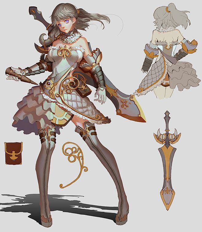 Sword girl character...