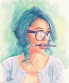 19幅精美的人物肖像插画设计
