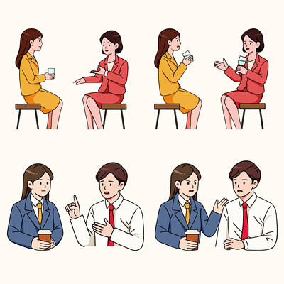职场人对话/崩溃瞬间漫画素材