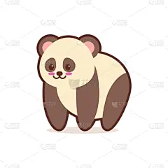 可爱的,性格,熊猫,卡通,幽默,创造力,摆拍,概念,图像,微笑