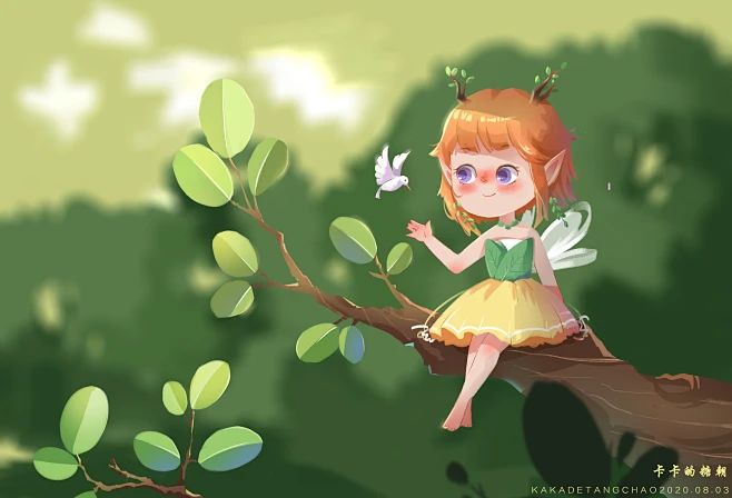 卡卡丛林精灵_卡卡的糖朝__插画师作品_涂鸦王国gracg.com