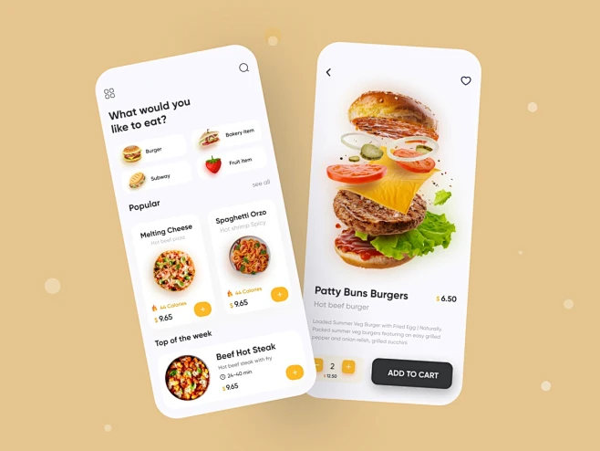 FoodFair - Food App UI/UX Design 2021 trend app design app ui ecommerce ...