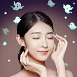 万圣节闪烁幽灵手绘风叠加特效