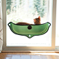 The ingenious EZ Mount Window Bed attaches to virtually any window in seconds utilizing our proven suction cup mounting system. Completely open at the top, this half pod design gives cats easy access: 