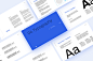 Behance 上的 Blue | Brand Guidelines Template