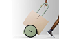 This trash-collecting design is a hand-operated multifunctional trolley that helps sort your recycling! - Yanko Design : Brolley is a hand-operated trolley that was designed to aid in waste management practices, which have increased following shipping dem