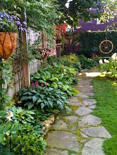 Stone garden pathway...