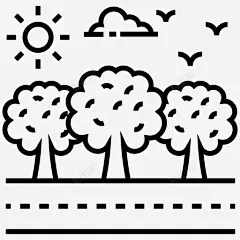 森林花园地形图标 设计图片 免费下载 页面网页 平面电商 创意素材