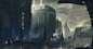 The Capital Of Hope, Sebastien Hue : A new personal keyframe art I started as a matte painting but developed most into a keyframe concept art. It took a bit of time to finish but pretty happy with it. Last piece for the year I guess, have all a wonderful 