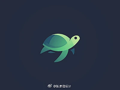 乌龟元素Logo设计欣赏 -花瓣网